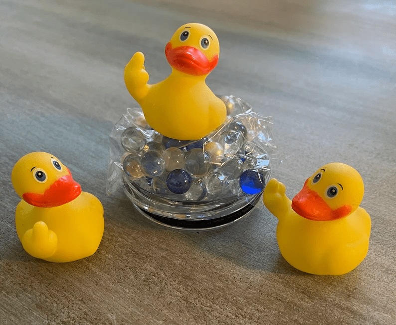 Flicking Finger Yellow Duck Novelty Toy — photo 4