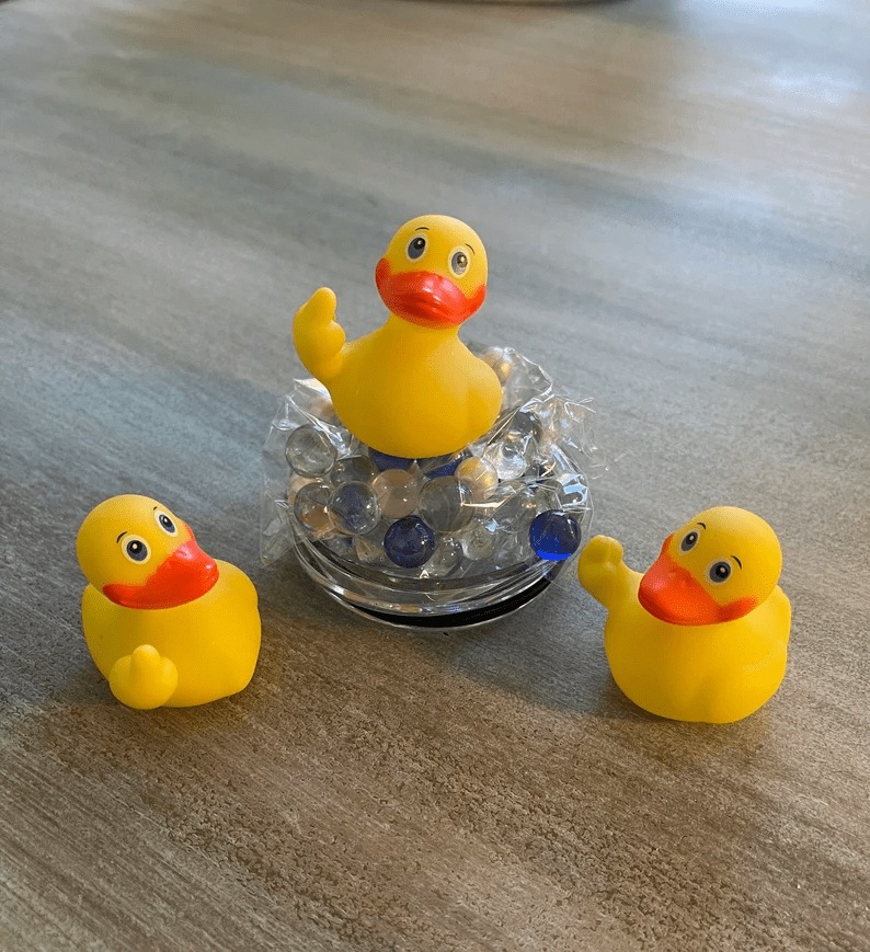 Flicking Finger Yellow Duck Novelty Toy — photo 5