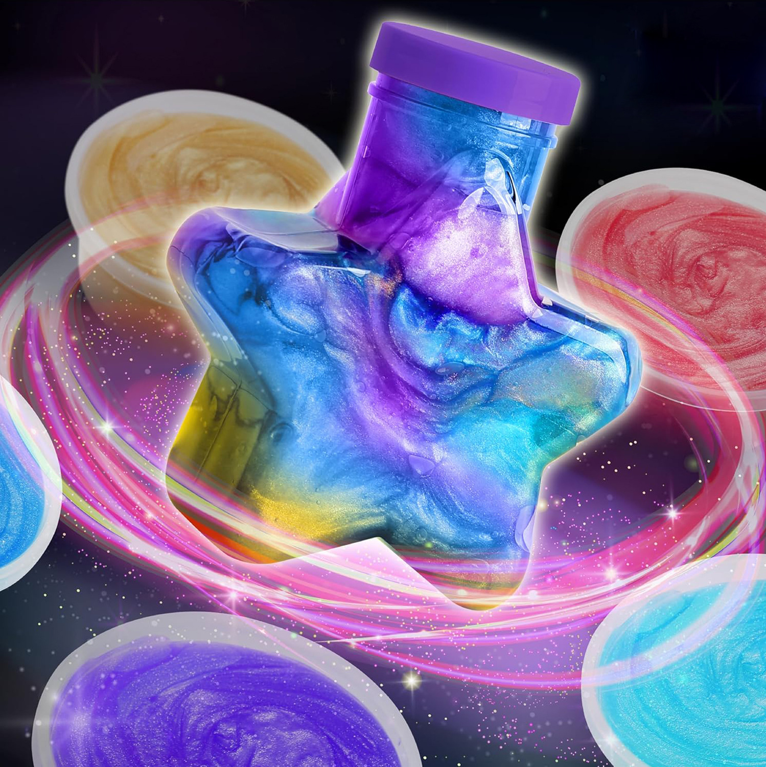 Galaxy Star Jar Slime