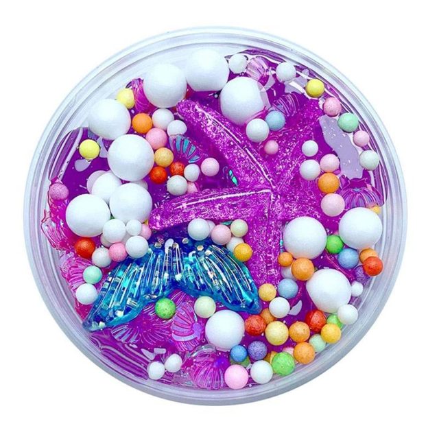 Pink Starfish Beach Slime with Foam Beads โ photo 4