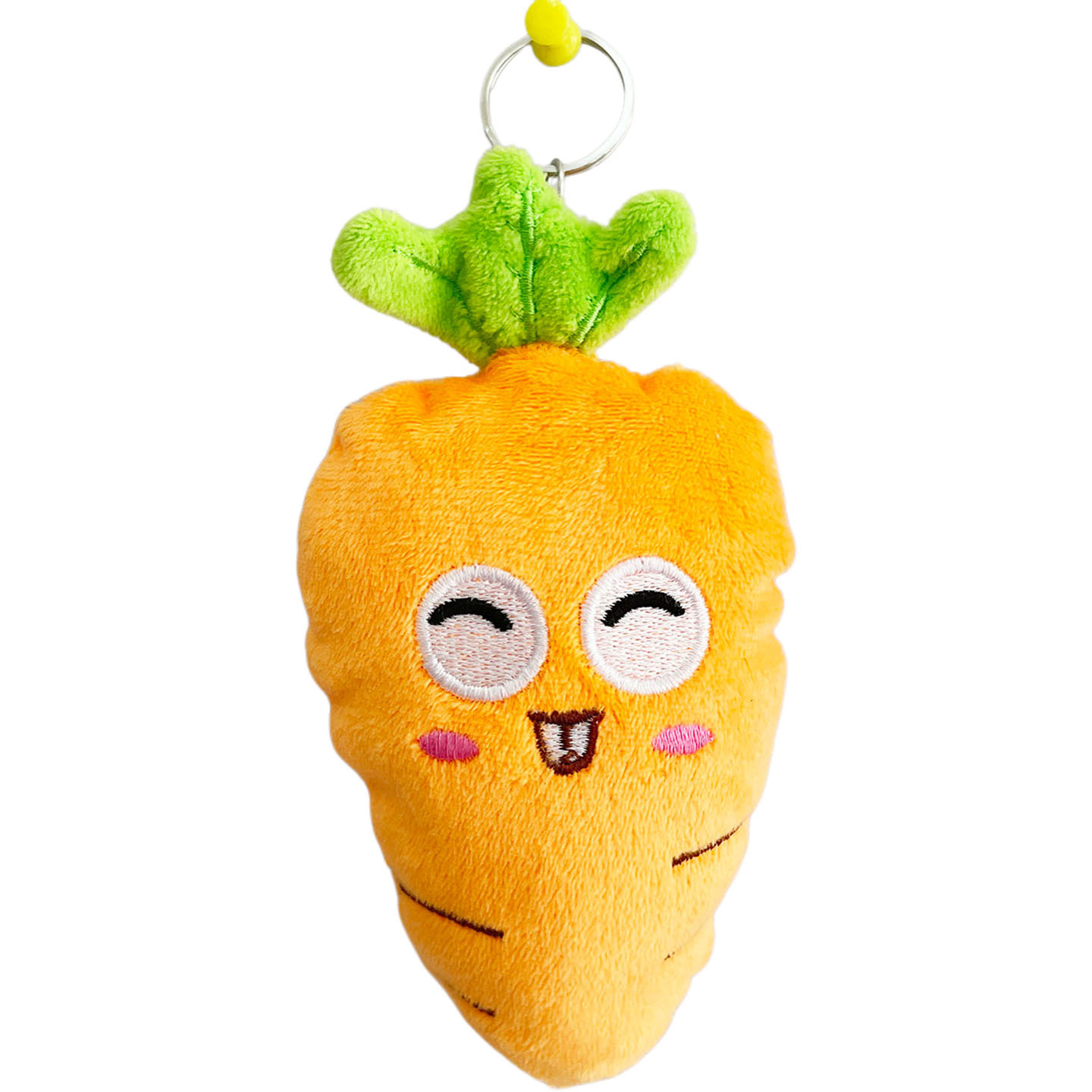 Happy Carrot Plush Keychain