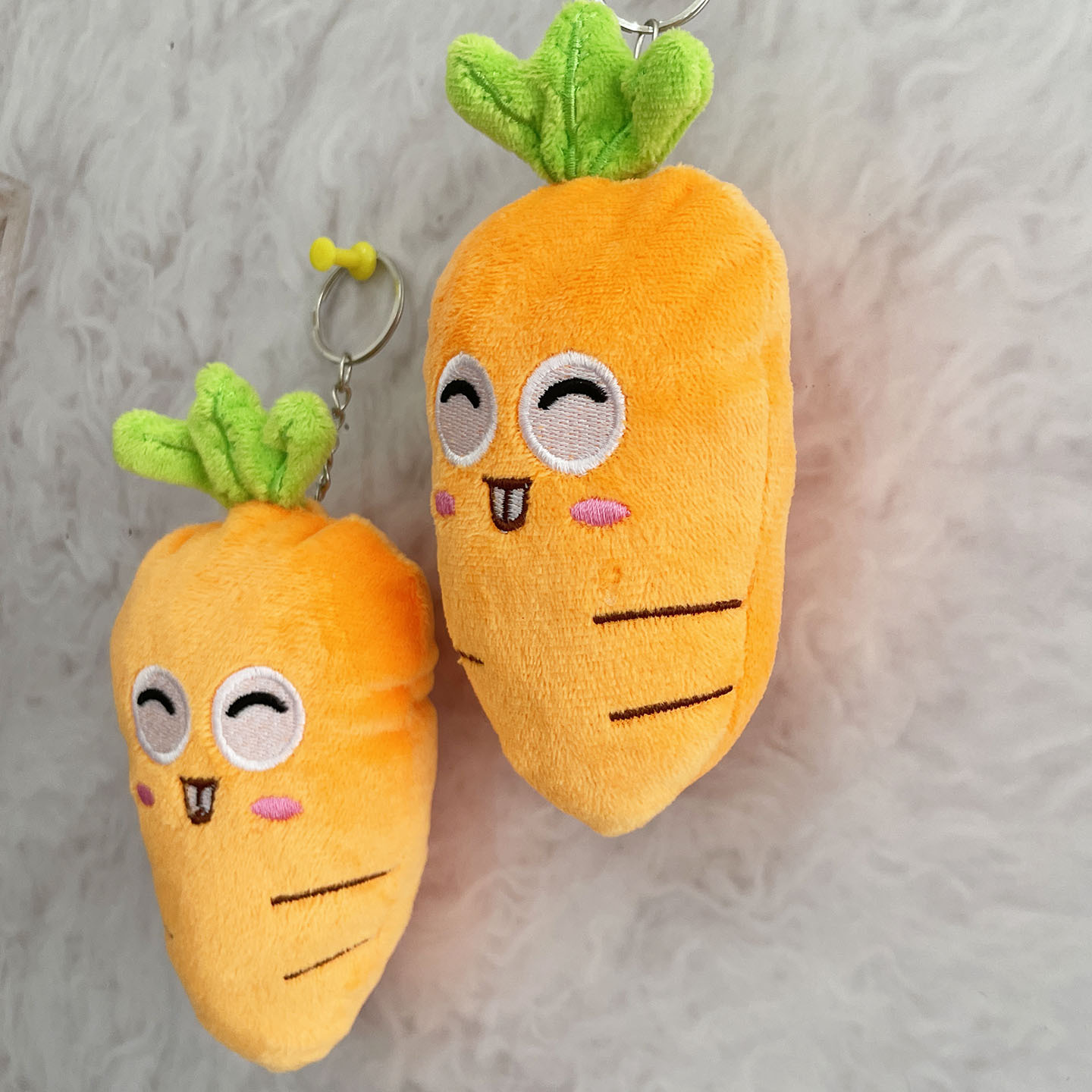 Happy Carrot Plush Keychain โ photo 2