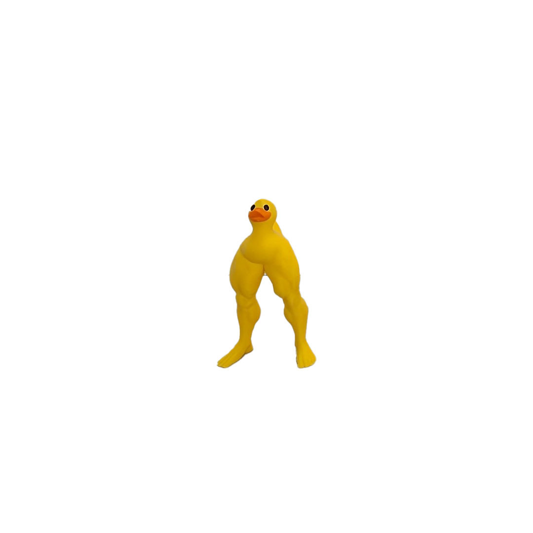 Buff Muscle Duck Desk Figure