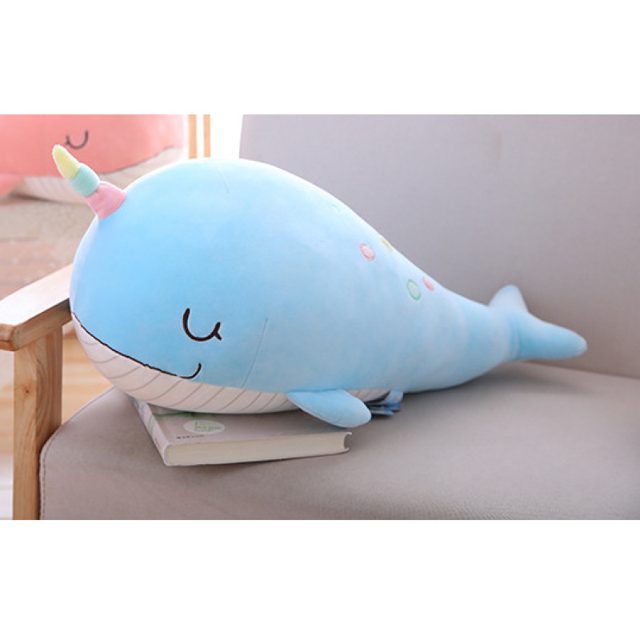 Pastel Narwhal Cuddle Body Pillow