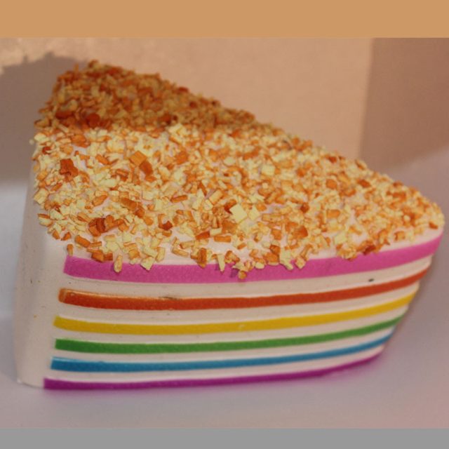 Rainbow Layer Cake Slice Squishy