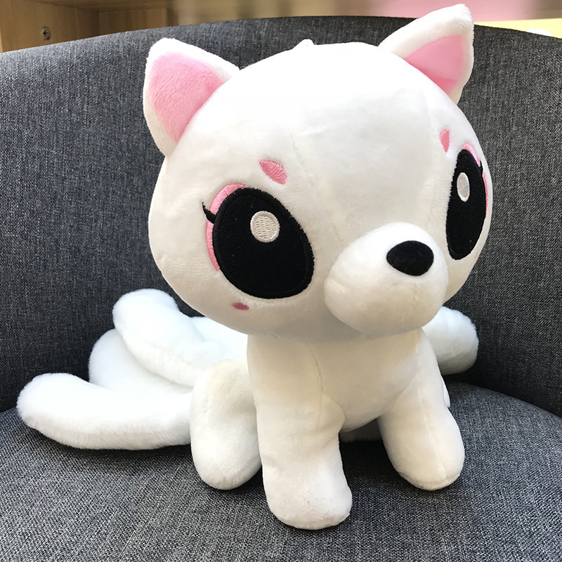 White Fox Plush With Pink Accents โ photo 5