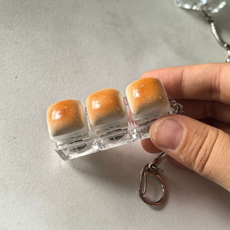 Mini Toast Bread Keyboard Switch Keychain โ photo 3