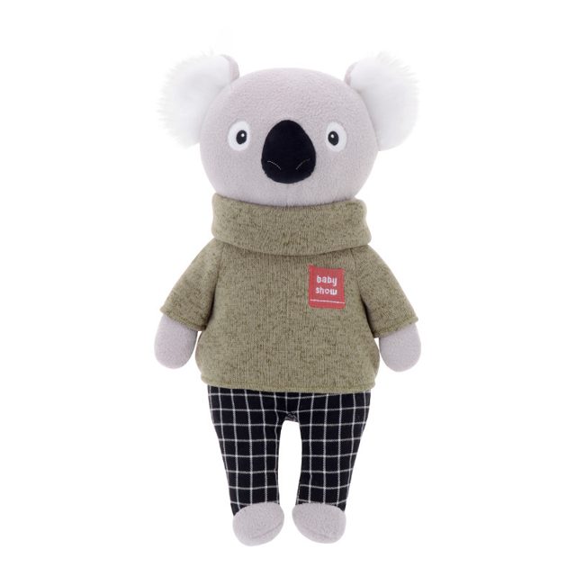Cozy Koala in a Green Sweater Plush