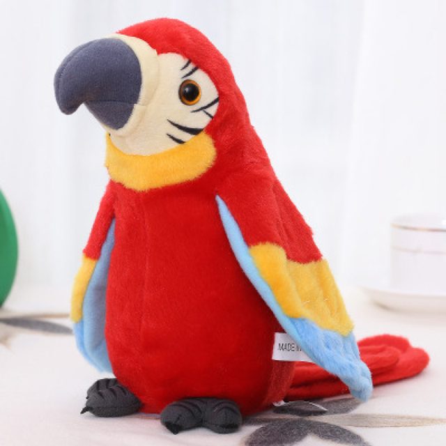 Talk-Back Blue Macaw Parrot Plush โ photo 5