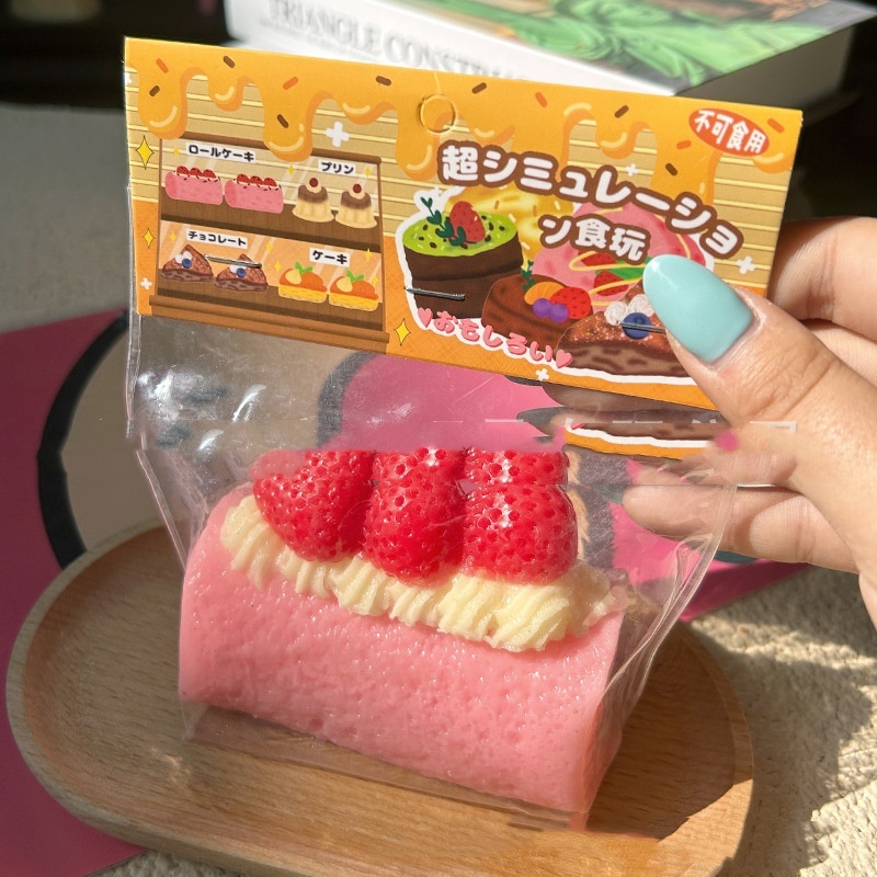 Strawberry Cream Cake Roll Squishy โ photo 2