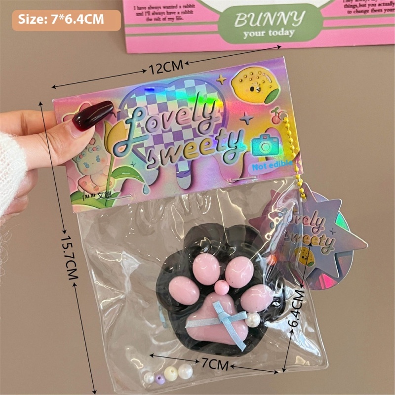 Glitter Pearl Cat-Paw Squishy Set — photo 2