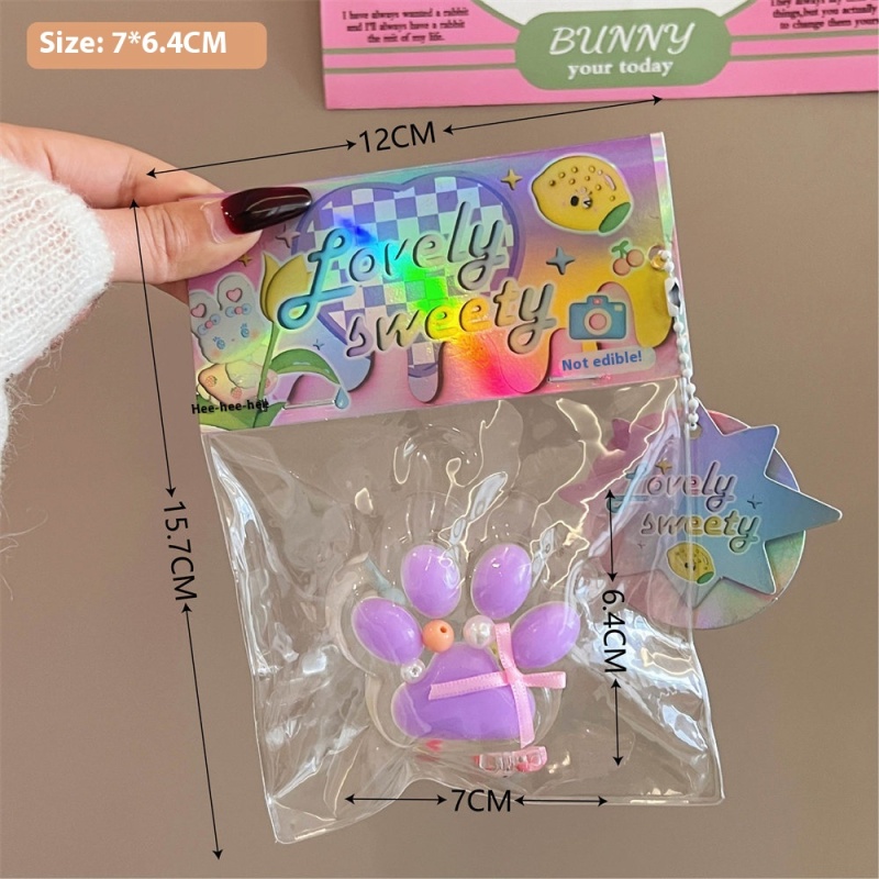 Glitter Pearl Cat-Paw Squishy Set — photo 4