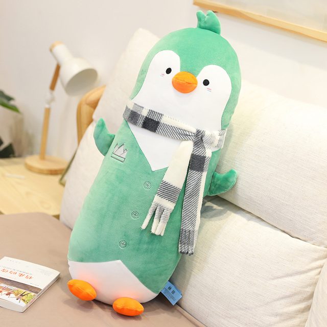 Scarf-Wearing Penguin Cuddle Body Pillow โ photo 2