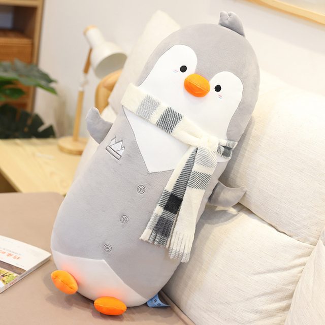 Scarf-Wearing Penguin Cuddle Body Pillow โ photo 5