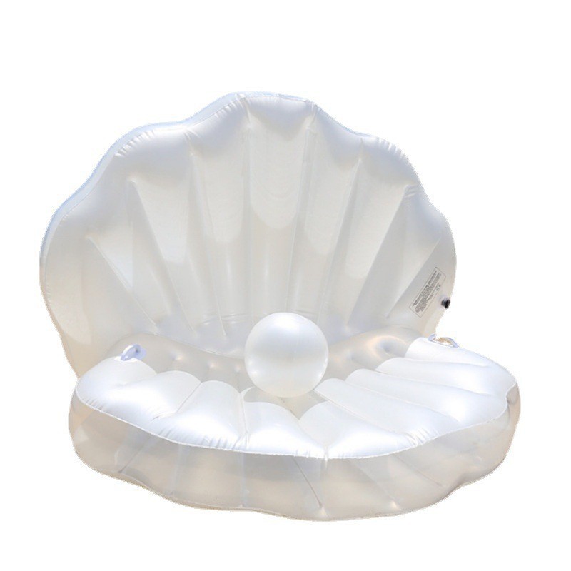 Inflatable Pearl Clam Shell Pool Float