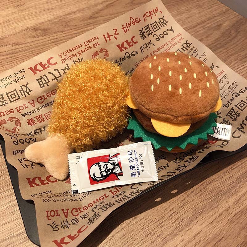 Fast-Food Plush Squeaky Toy Set — photo 4