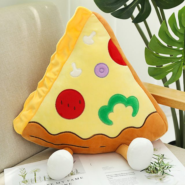 Cheesy Pizza Slice Plush Pillow