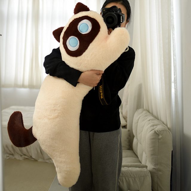 Long Siamese Cat Hugging Pillow Plush 100cm