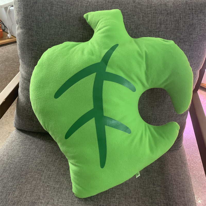 Green Jungle Leaf Cushion Plush โ photo 2