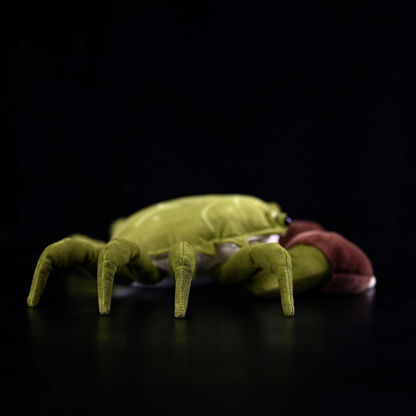Realistic Green Crab Plush With Furry Claws โ photo 2
