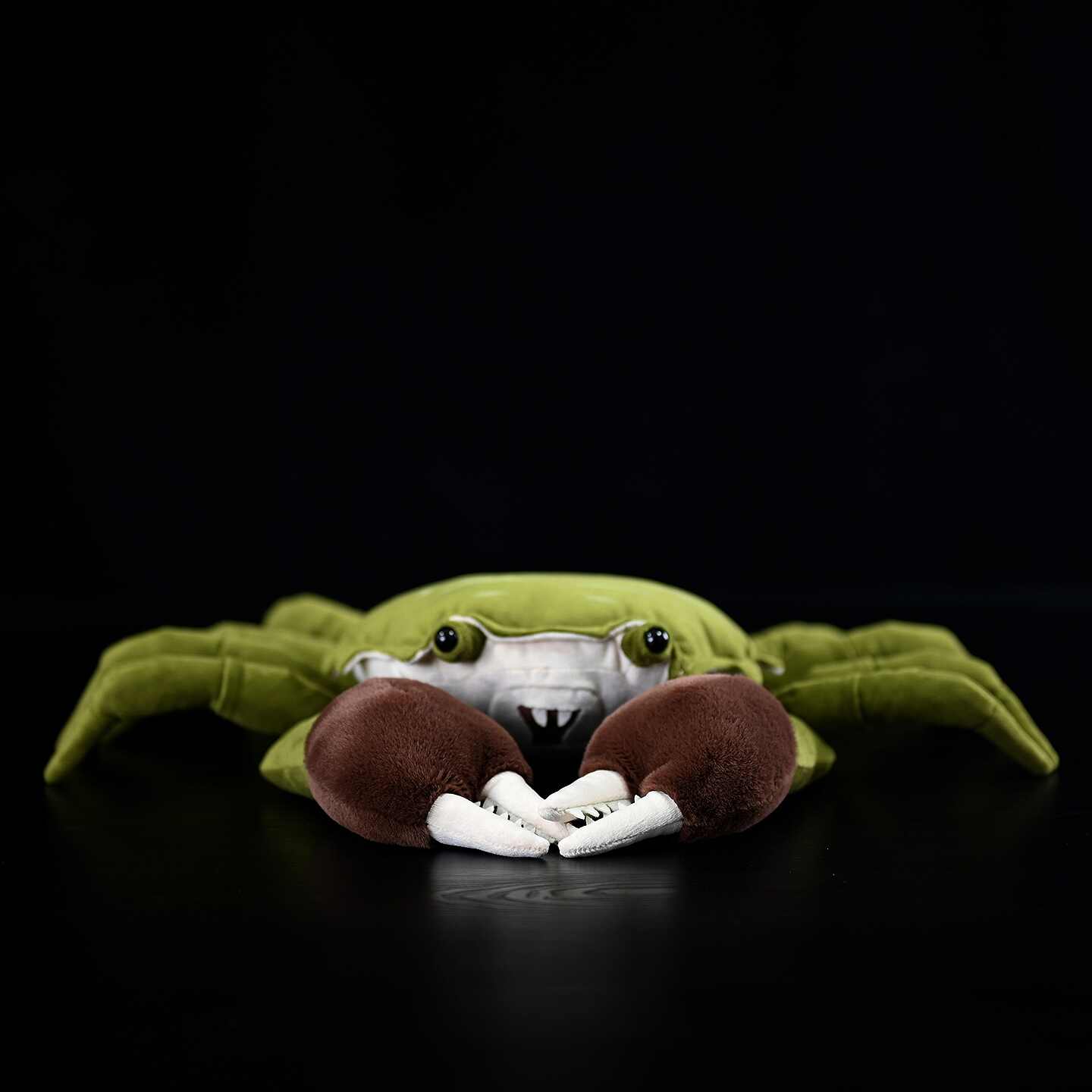 Realistic Green Crab Plush With Furry Claws โ photo 3