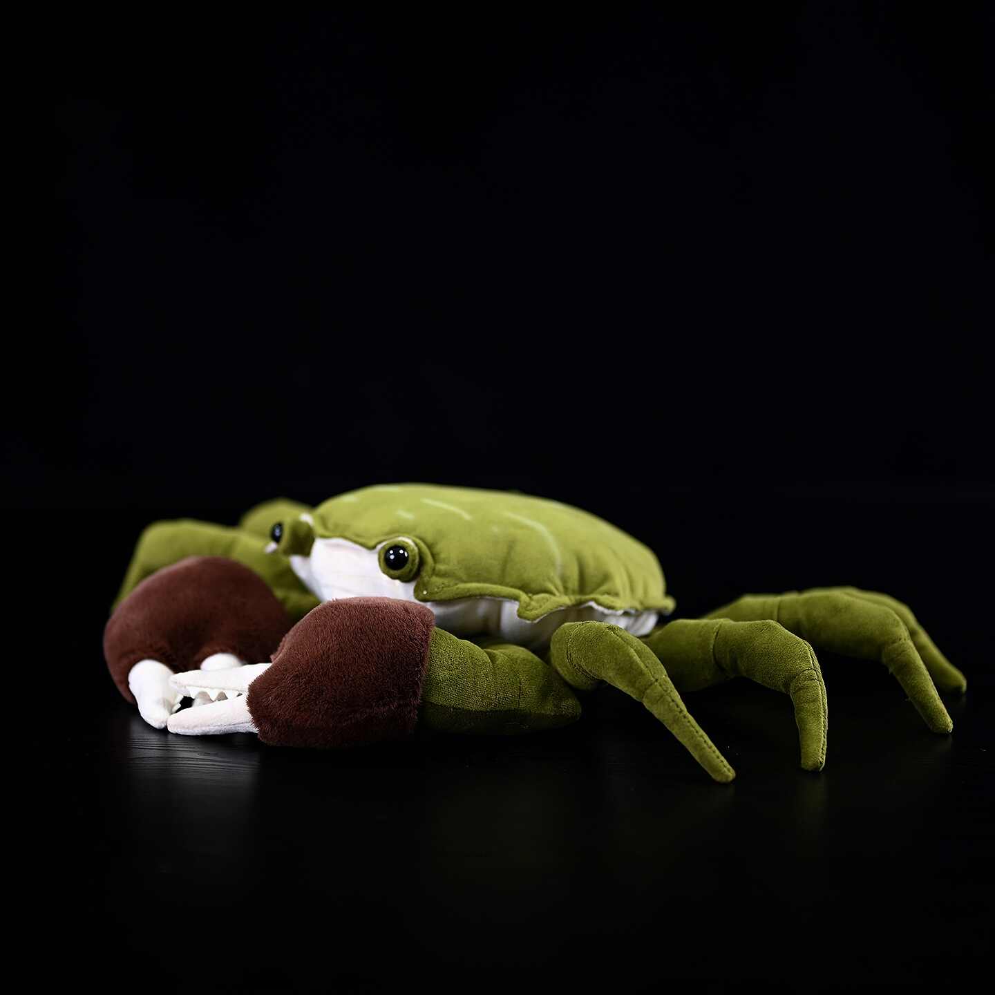 Realistic Green Crab Plush With Furry Claws โ photo 5