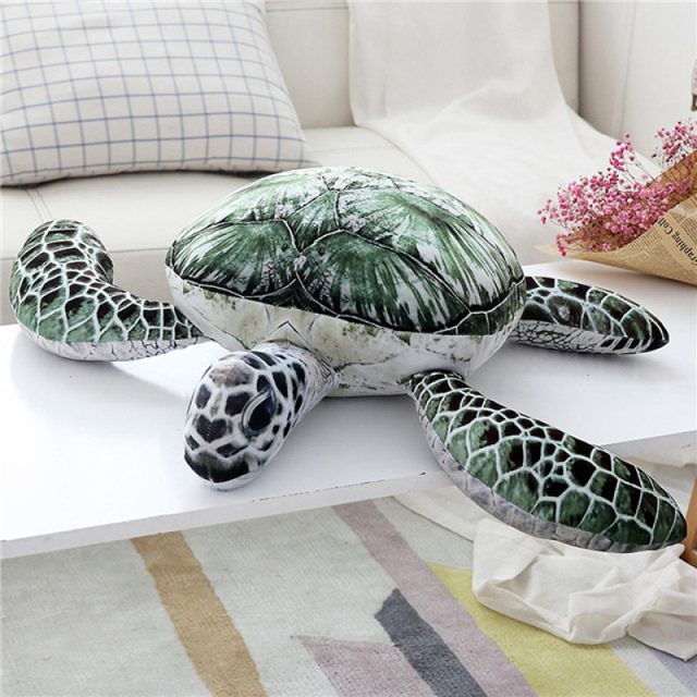 Realistic Sea Turtle Cushion Plush โ photo 4