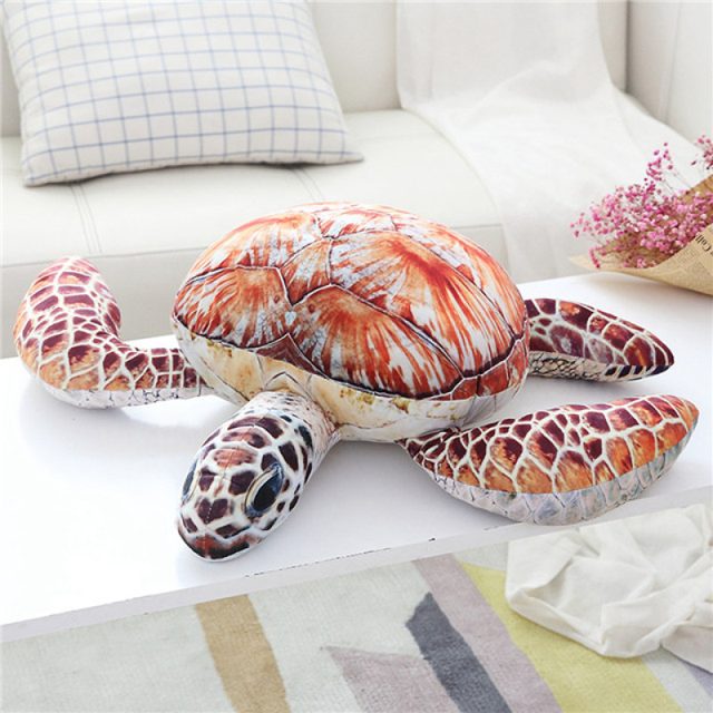 Realistic Sea Turtle Cushion Plush โ photo 6