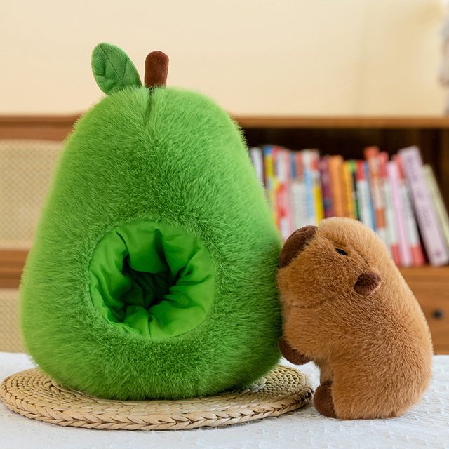 Capybara in an Avocado Burrow Plush