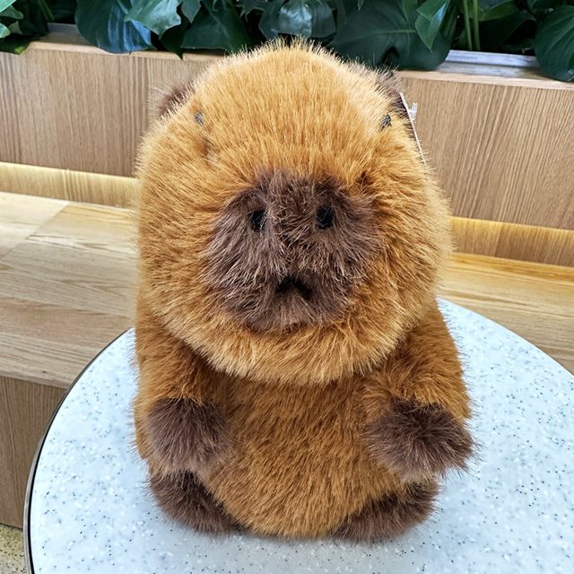 Fluffy Brown Capybara Plush