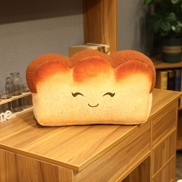 Content Squint Toast Loaf Cushion Plush โ photo 3