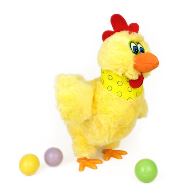 Egg-Laying Musical Rooster Plush (Classic Yellow)