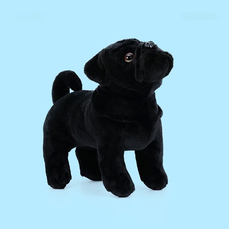 Realistic Black Pug Puppy Plush โ photo 4