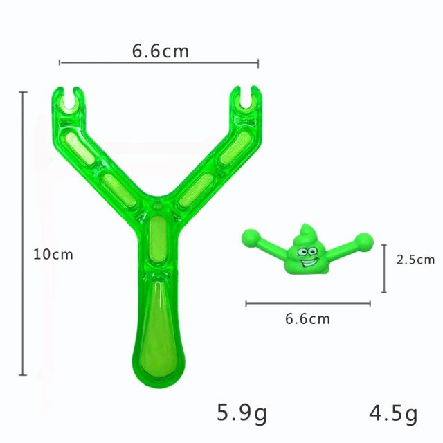 Green Poop Emoji Slingshot Flyer Set