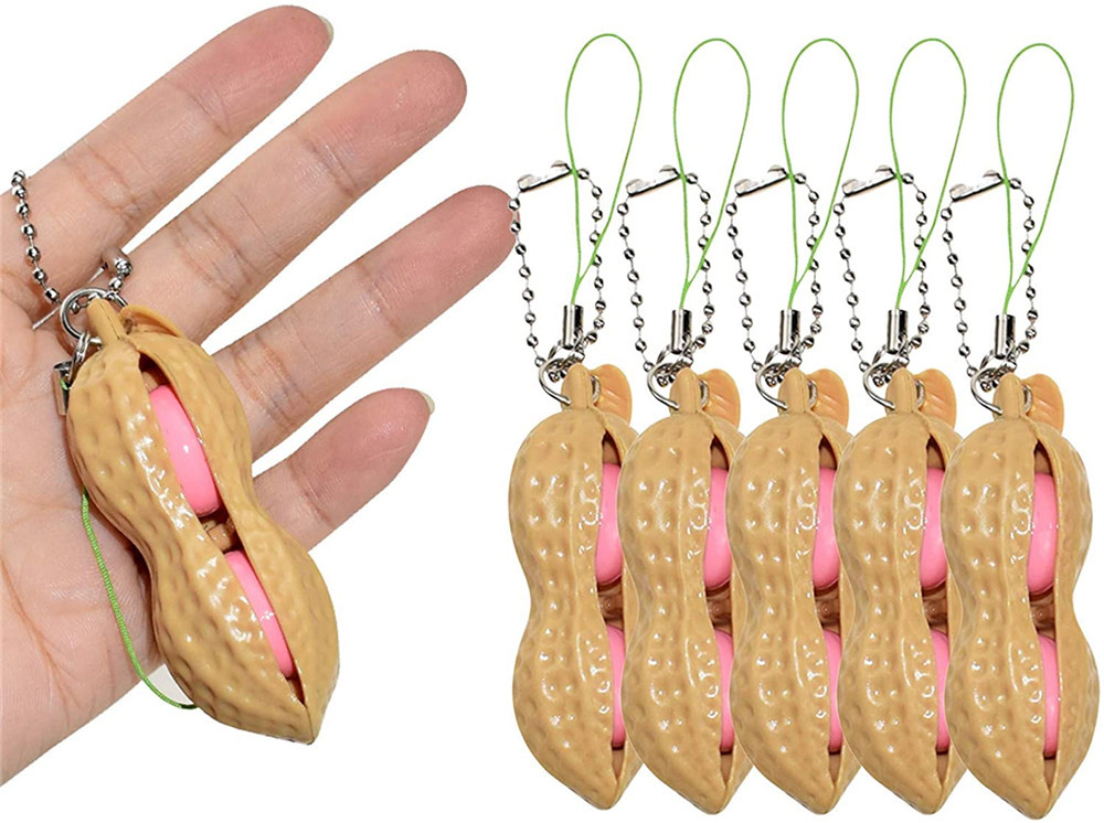 Pop-a-Pea Edamame Bean Keychain โ photo 2