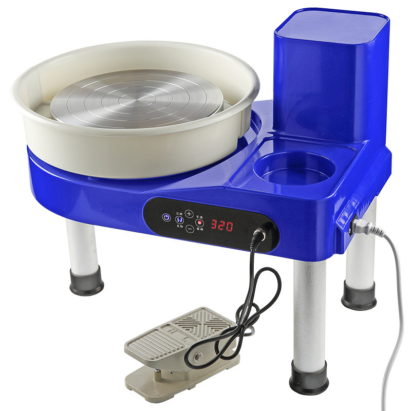 Electric Pottery Wheel with Foot Pedal — Blue