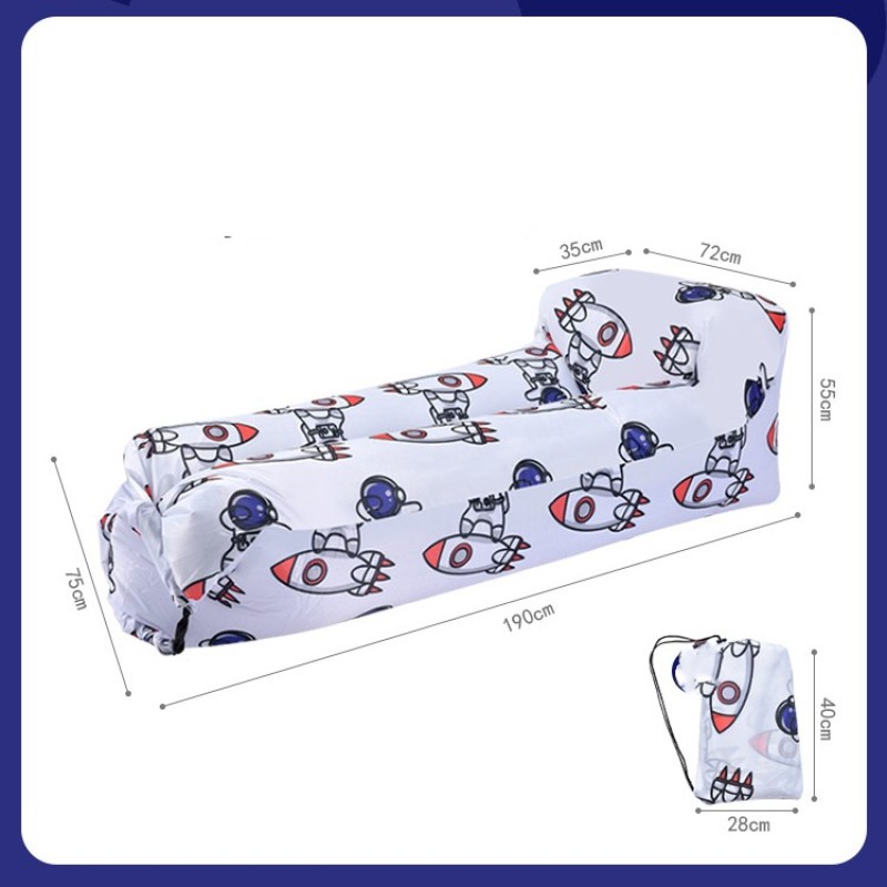 Inflatable Air Lounger Sofa with Astronaut Print โ photo 4