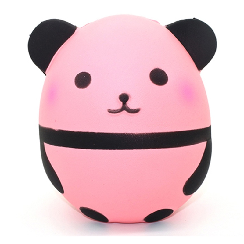 Pink Panda Egg Squishy, Slow Rise