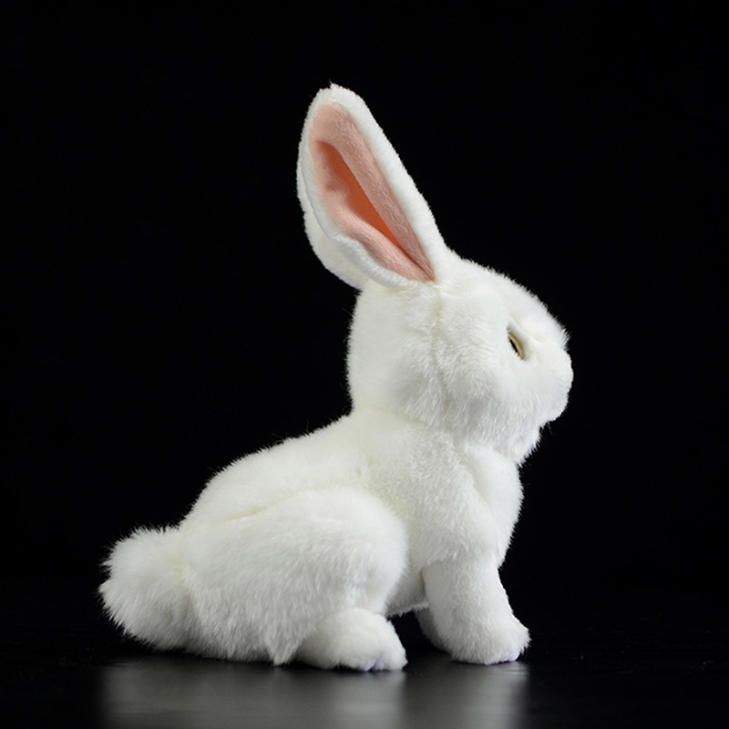 Lifelike Snowy White Rabbit Plush — photo 2