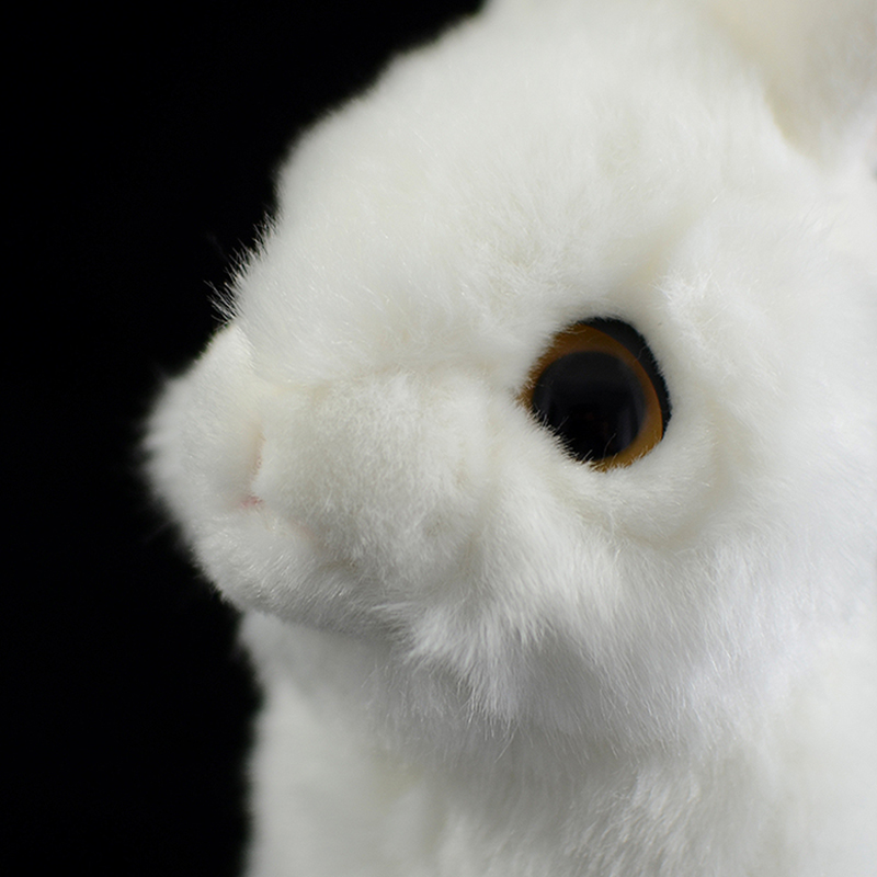 Lifelike Snowy White Rabbit Plush — photo 3