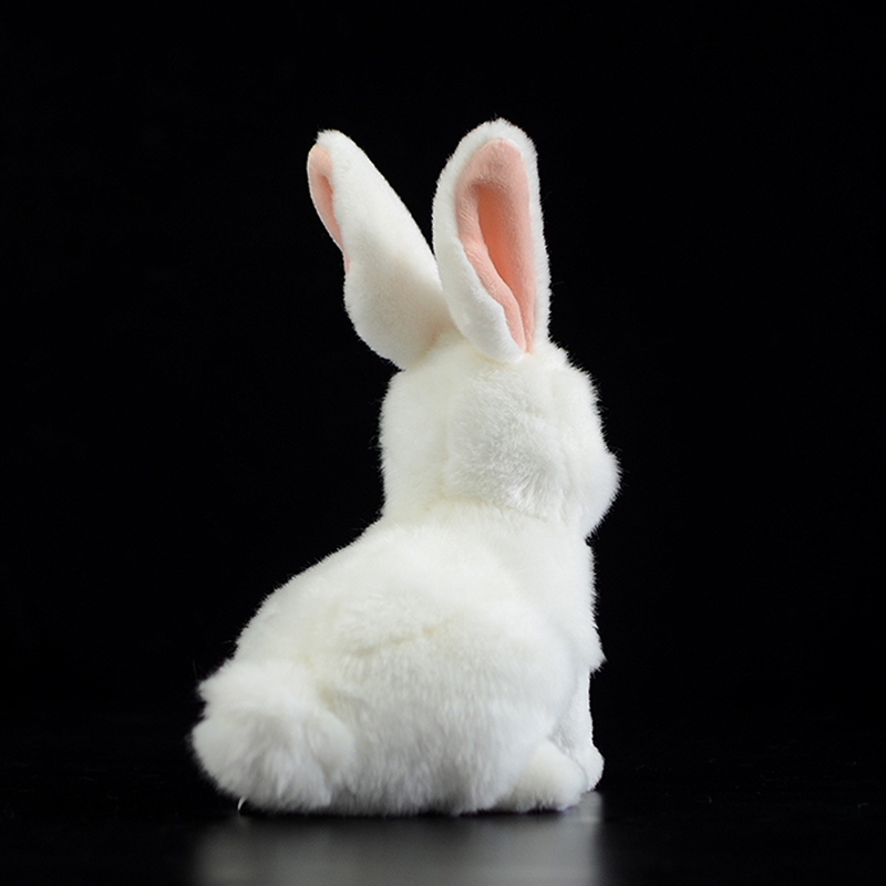 Lifelike Snowy White Rabbit Plush — photo 5