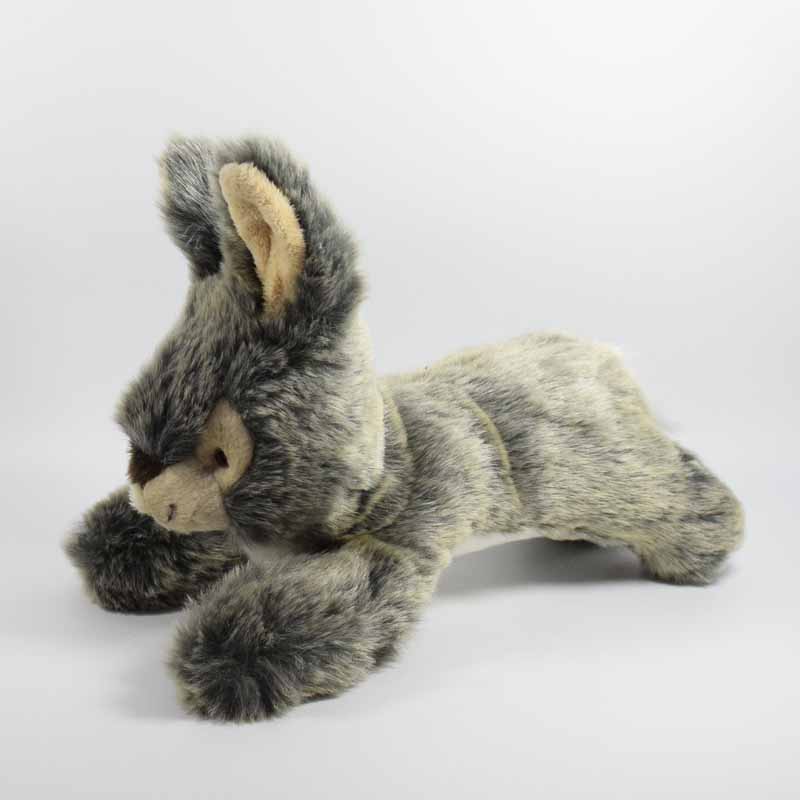 Floppy Lying Gray Wolf Pup Plush โ photo 4