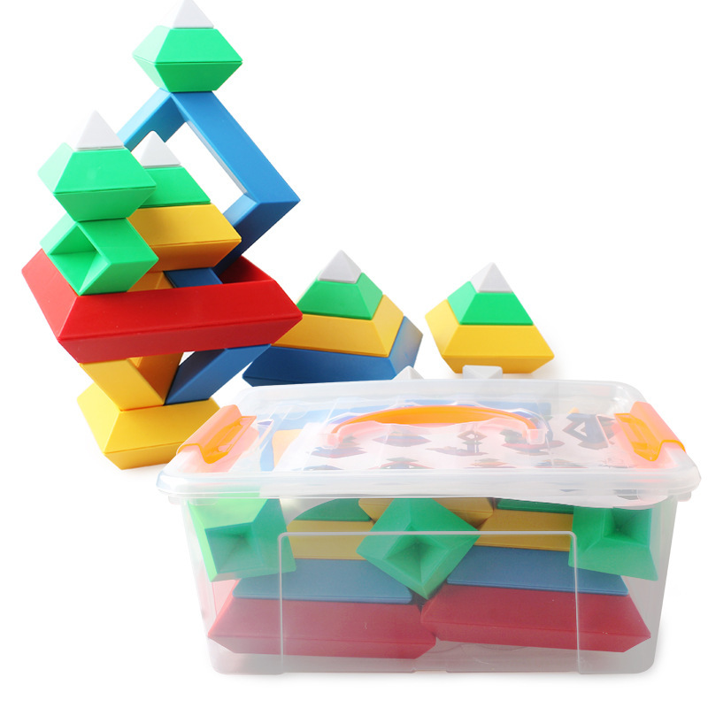 Rainbow Tower Ring Wooden Stacking Toy โ photo 2