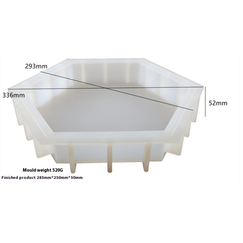 Large Hexagon Silicone Resin Casting Mold