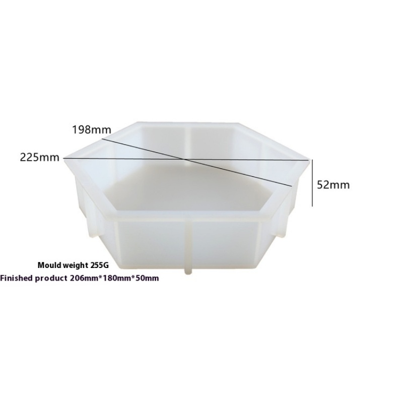 Large Hexagon Silicone Resin Casting Mold โ photo 2
