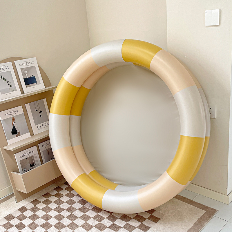 Retro Green Striped Inflatable Kiddie Pool โ photo 2