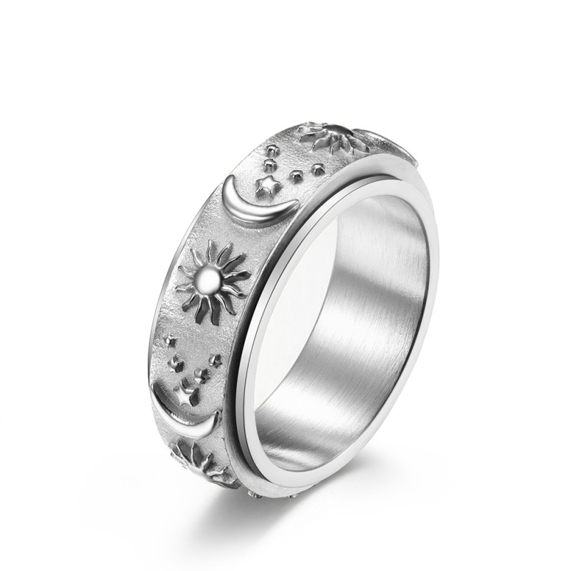 Sun & Moon Spinner Anxiety Ring โ photo 3