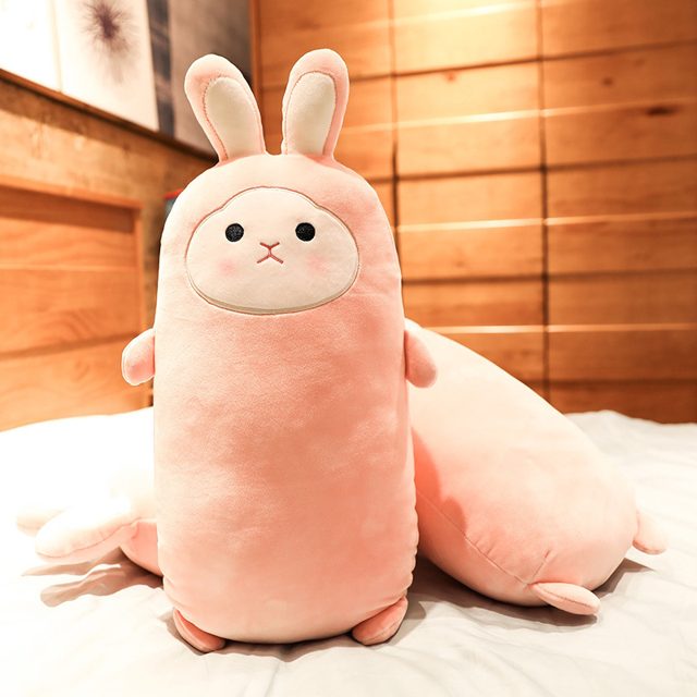 Curious Bunny-Suit Bolster Plush โ photo 3