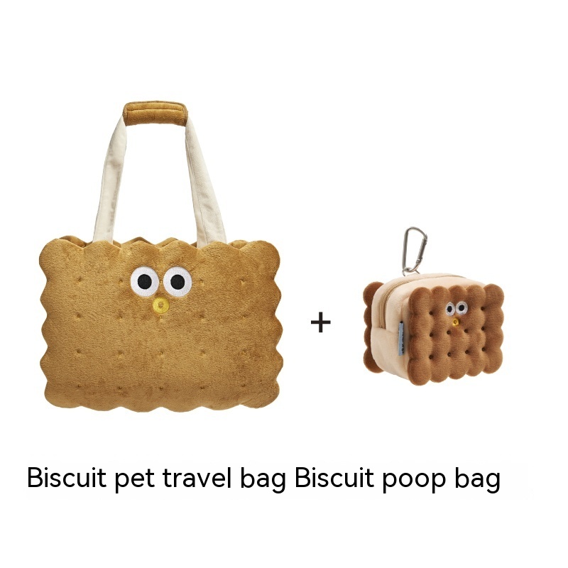 Sandwich Cookie Plush Tote Bag with Eyes — photo 2