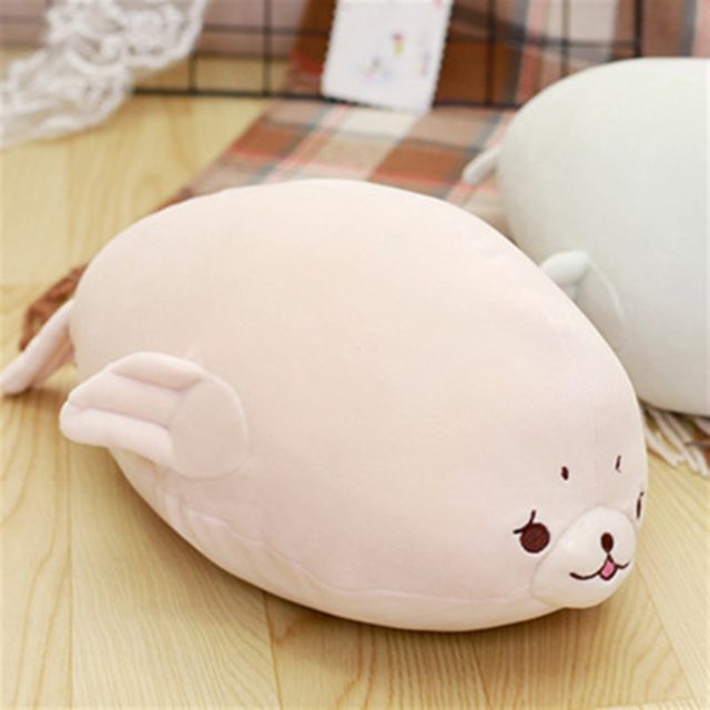 Chubby White Seal Cushion Plush โ photo 6